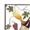Set of 4 Multi Colored Metal Traditional Wine Wall Decor, 18" x 14"